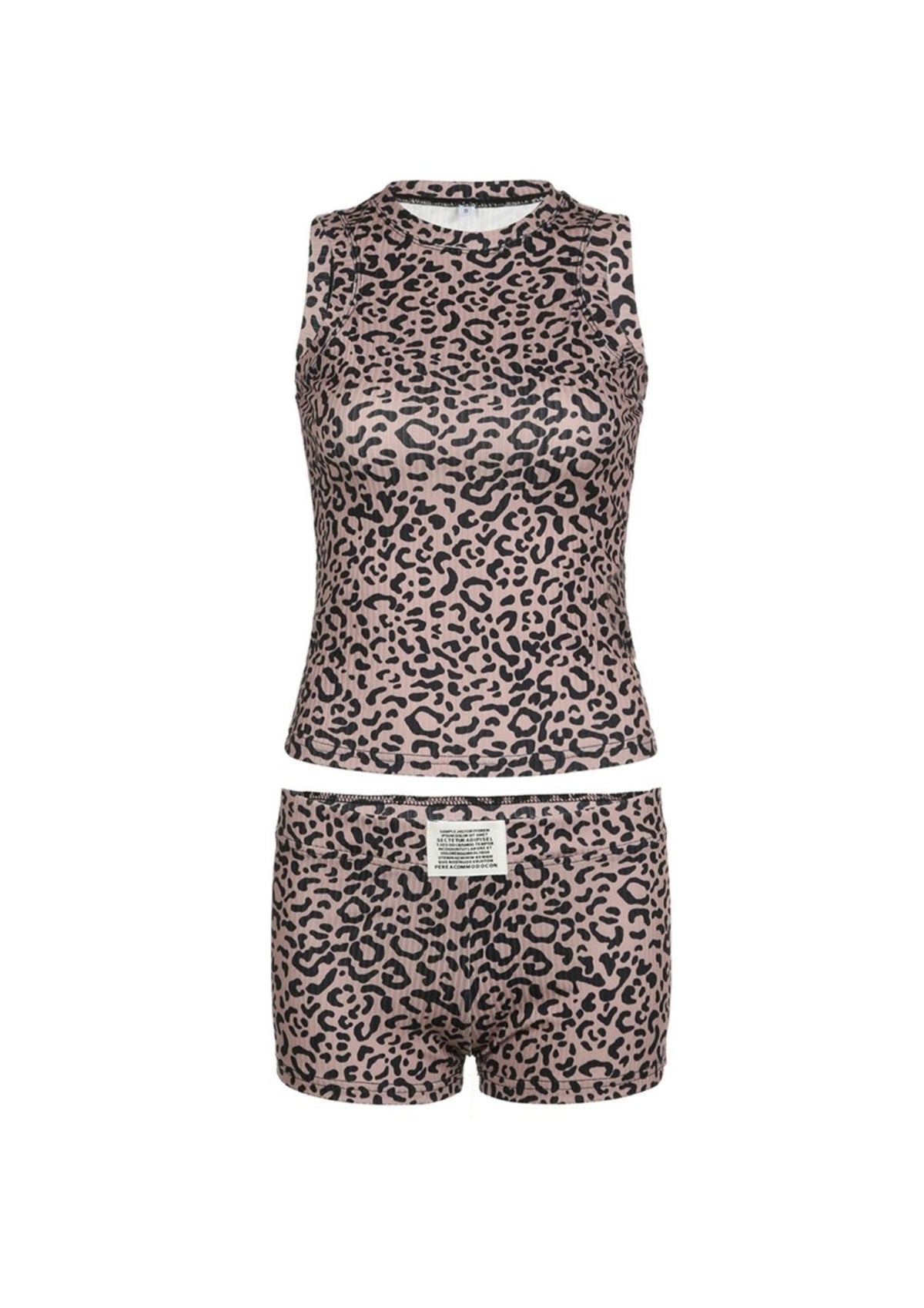 Albany Leopard Short Set