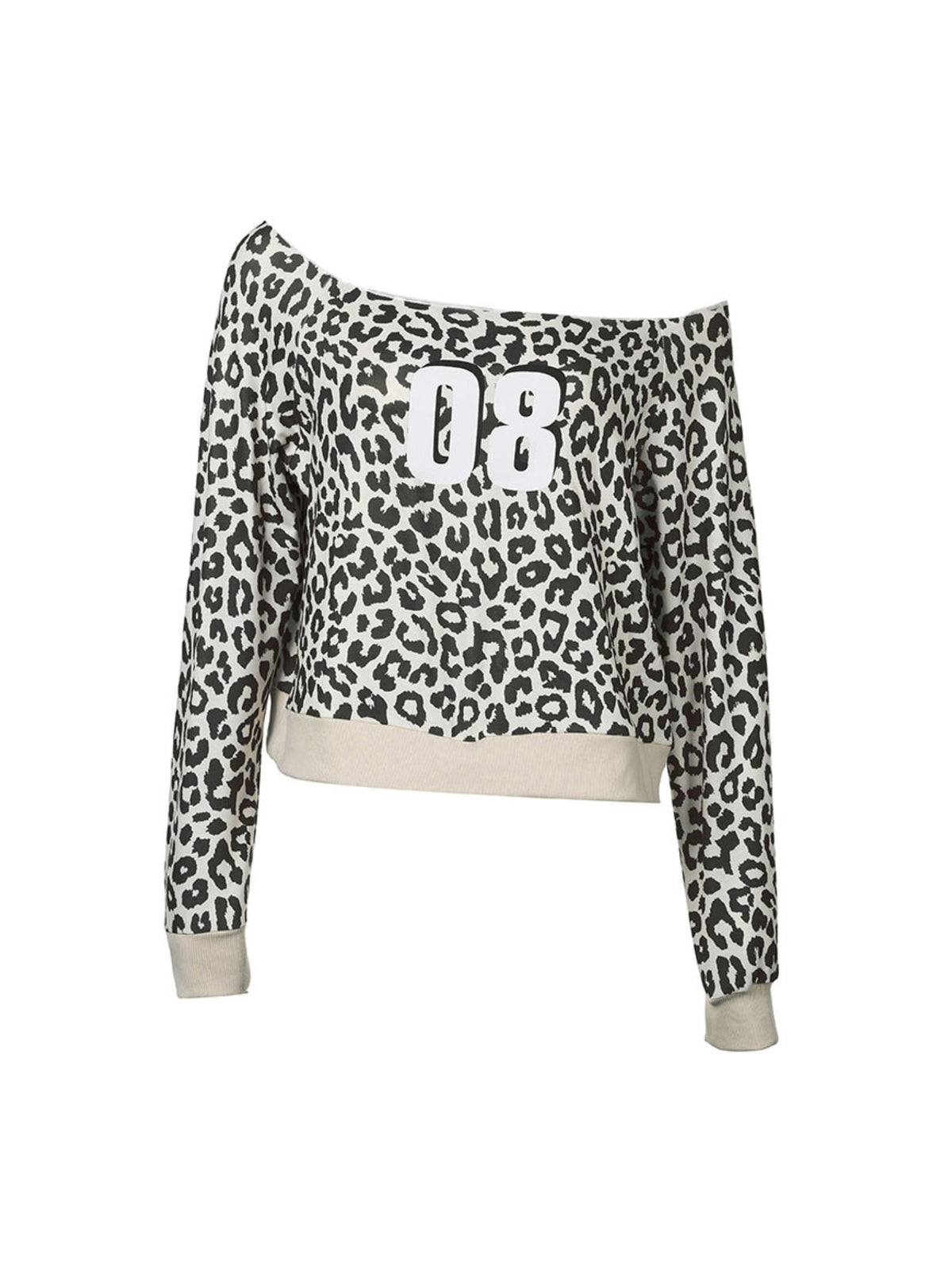 Tala Off-Shoulder Leopard Sweater