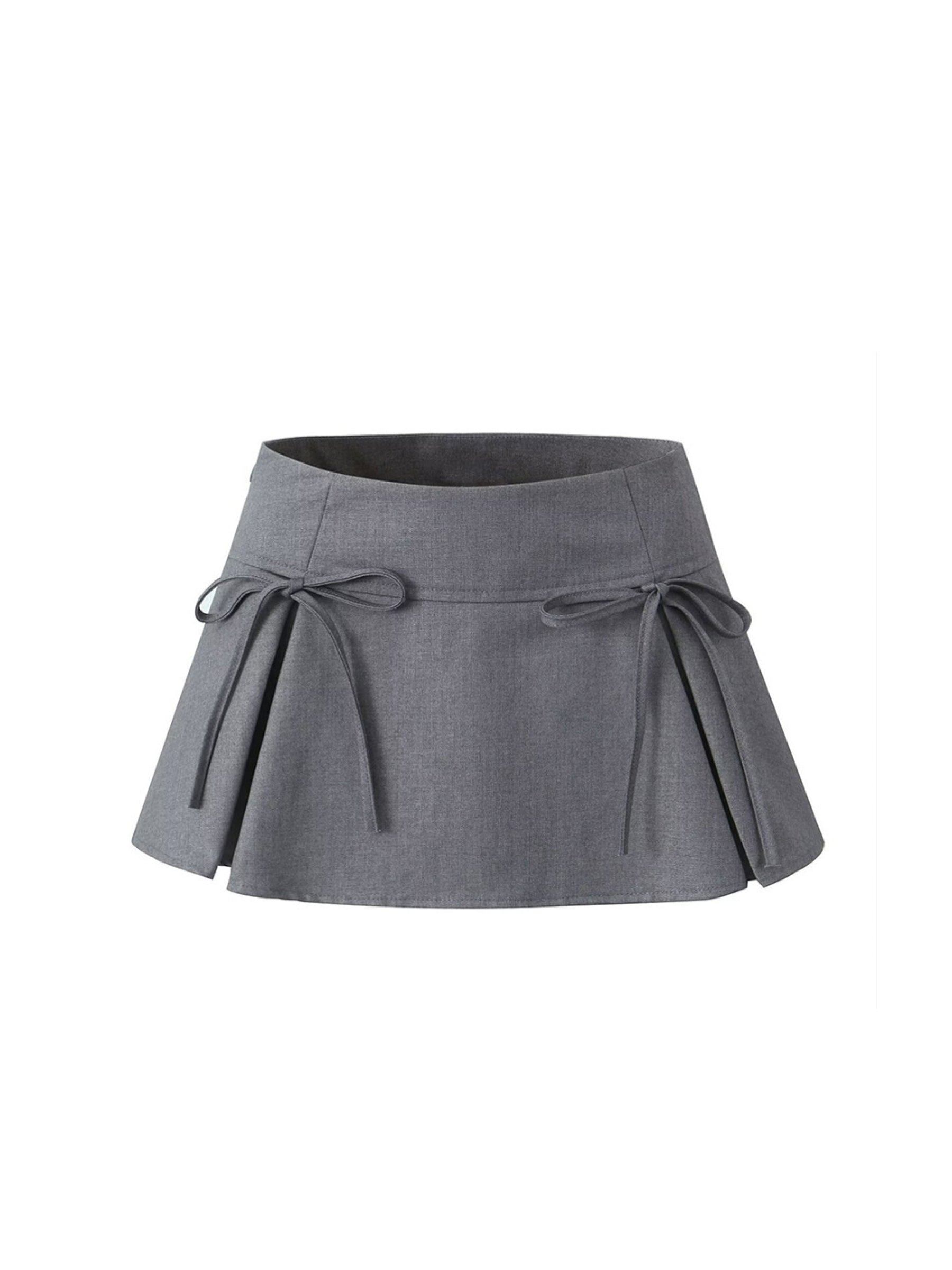 Ayla Ribbon-Tie Mini Skirt