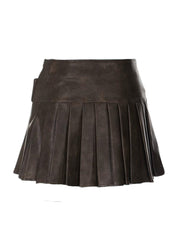 Reem Faux Leather Mini Skirt