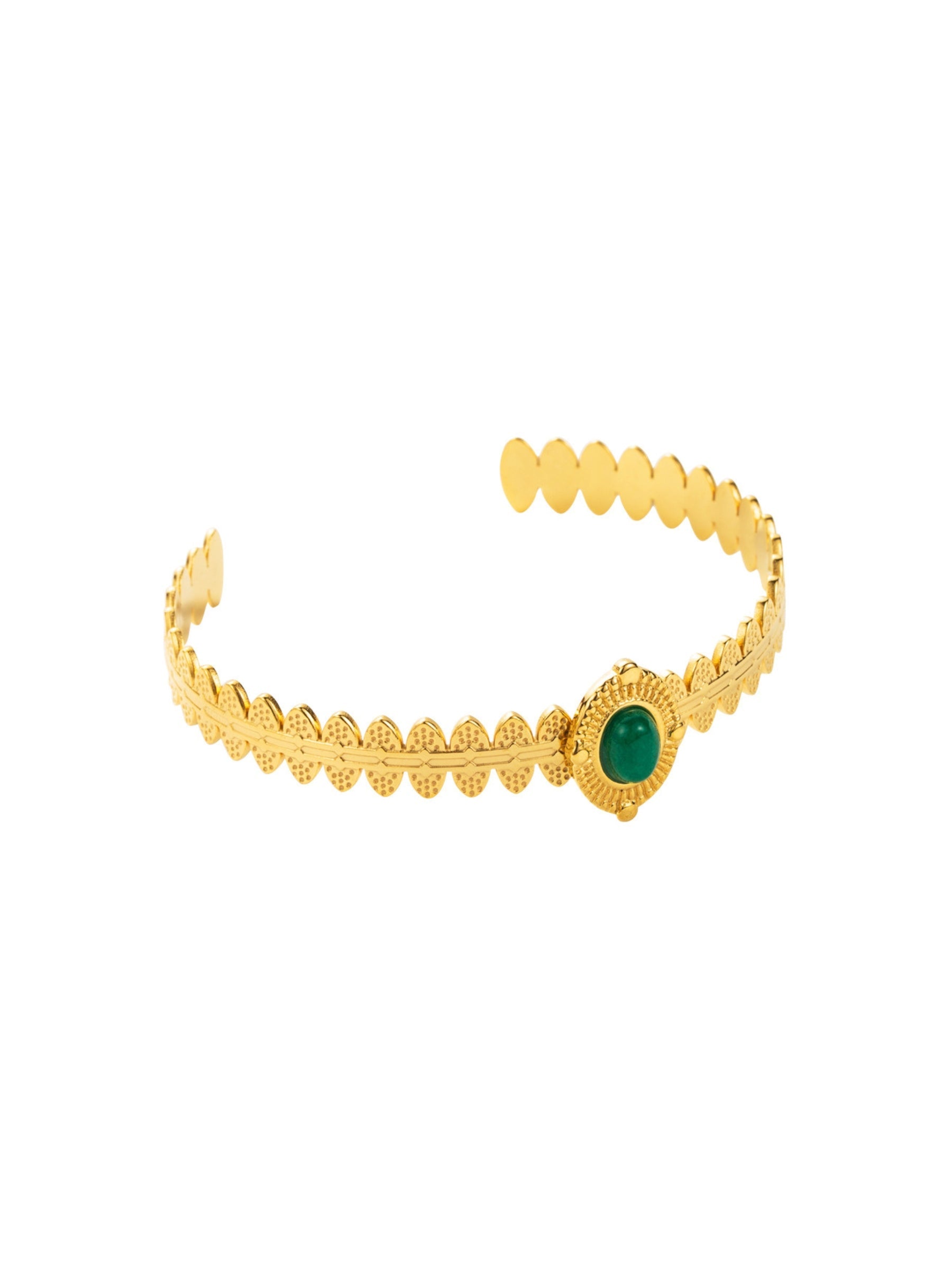 Athena Gemstone Cuff Bracelet