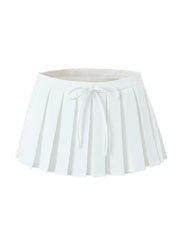 Indica Pleated Short Skirt