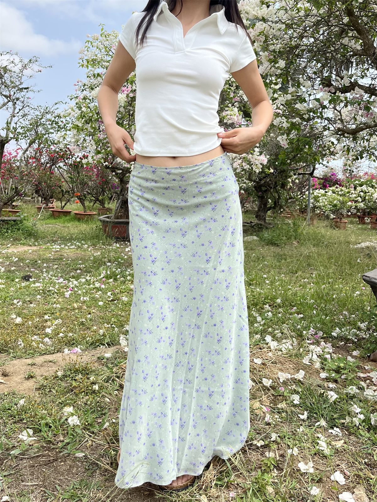 Sapphira Floral Maxi Skirt