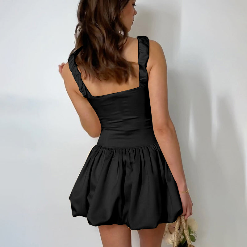 Ashleen Balloon Skirt Mini Dress