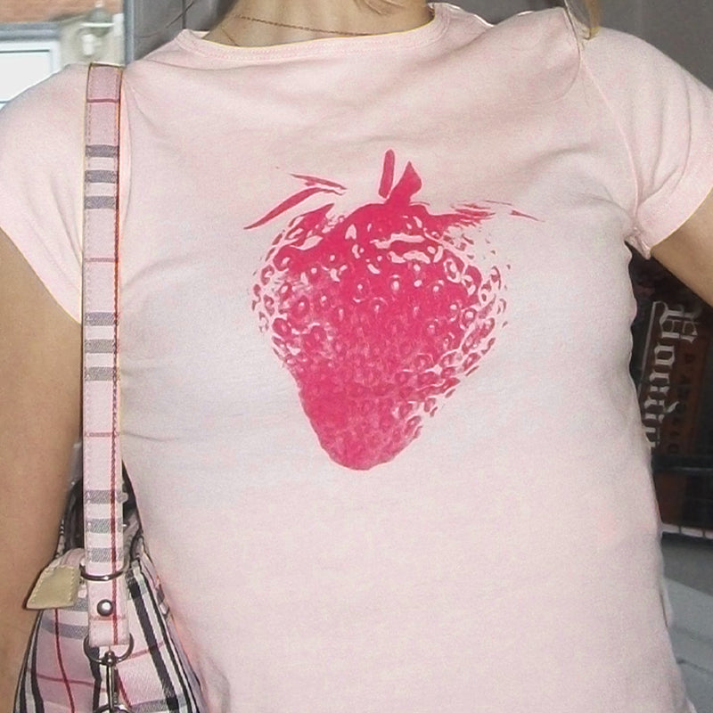 Strawberry Print T-Shirt