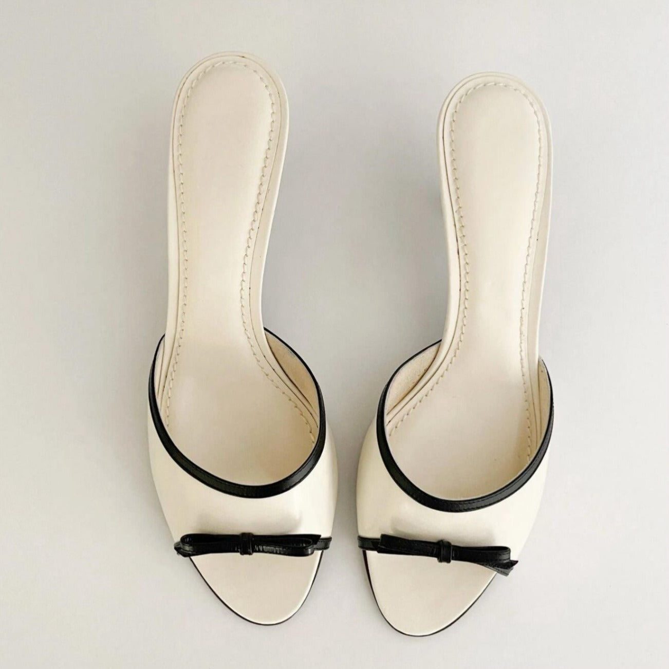 Cyrene Leather Bow Sandals