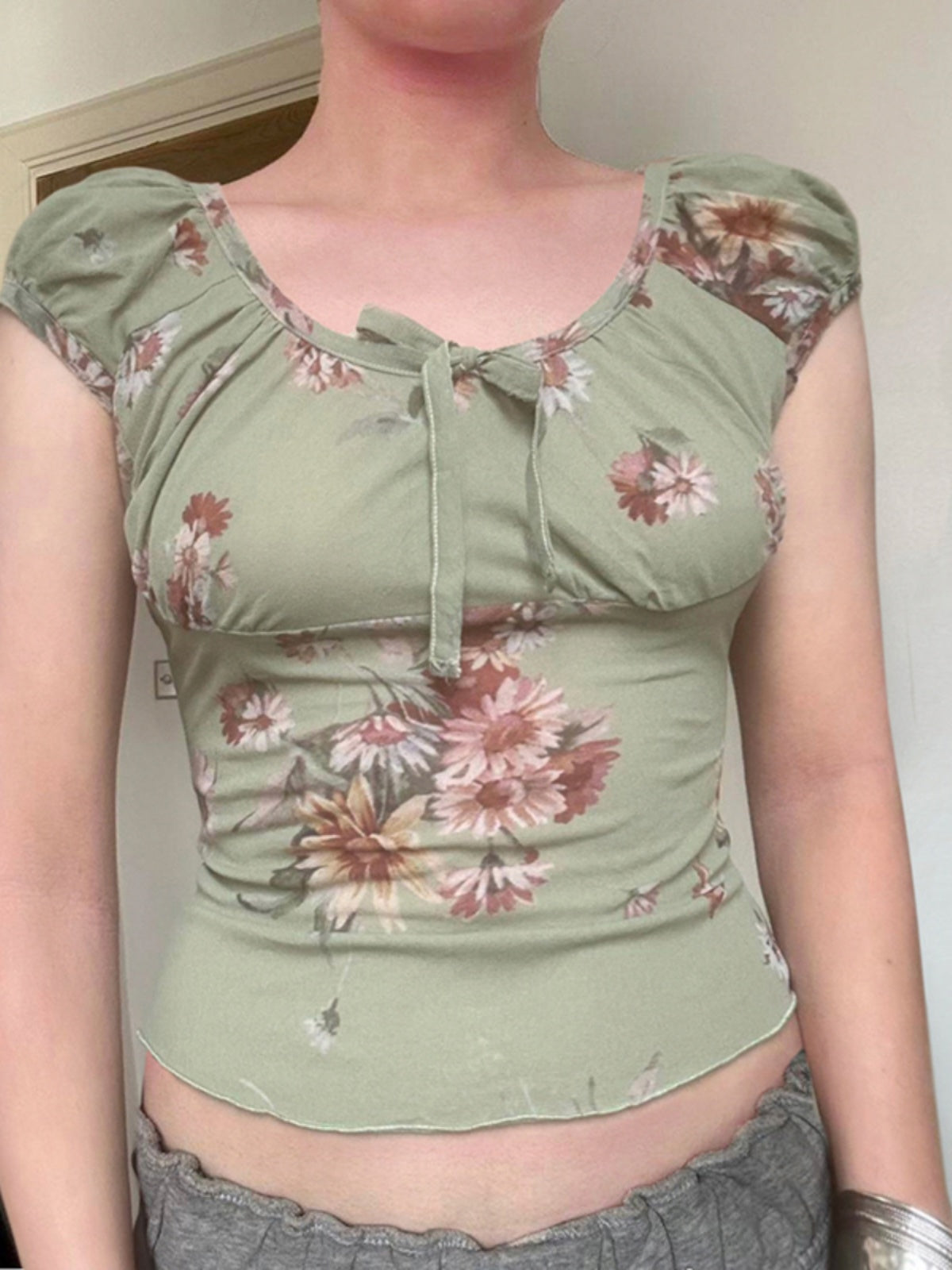 Indra Floral Crop Top