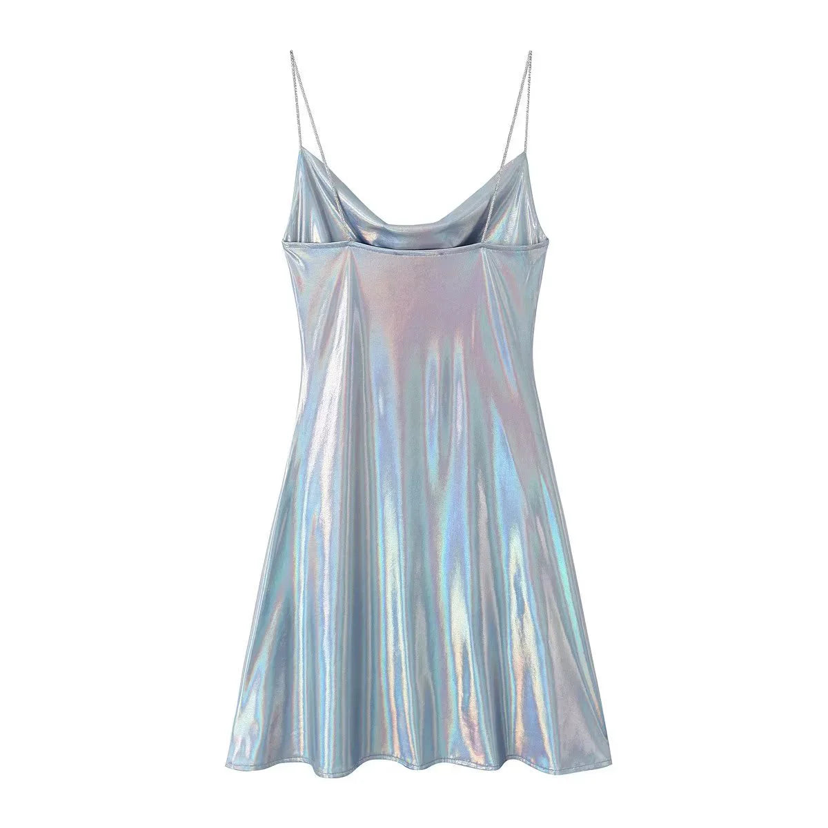 Wesleigh Metallic Slip Mini Dress