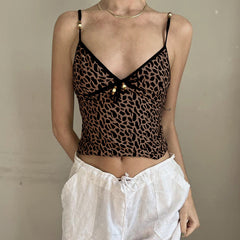 Arya V-Neck Leopard Print Tank Top