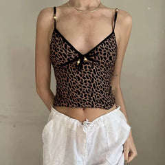 Arya V-Neck Leopard Print Tank Top