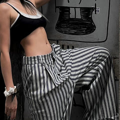 Miah Striped Casual Pants