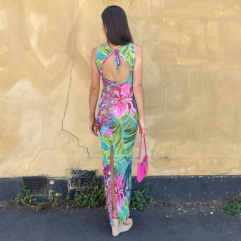 Syncere Printed Maxi Dress