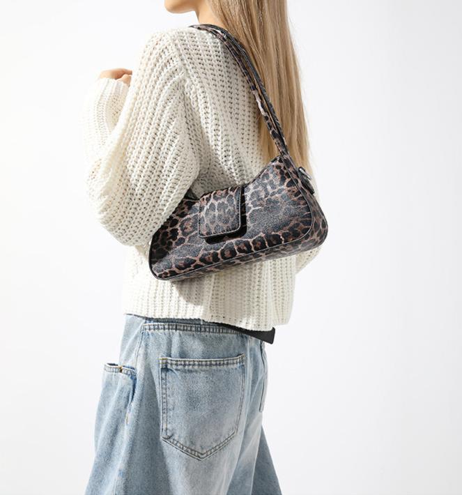 Mayar Leopard Print Shoulder Bag