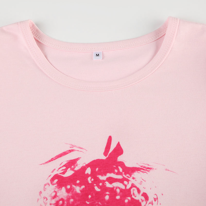 Strawberry Print T-Shirt