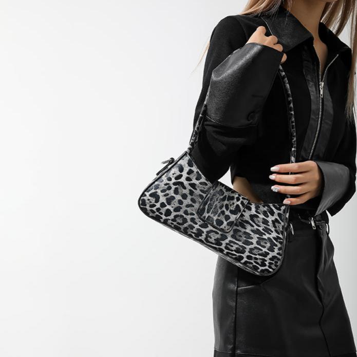 Mayar Leopard Print Shoulder Bag