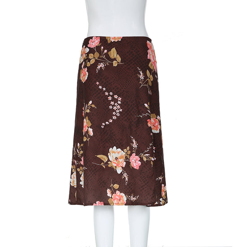 Darlene Floral Midi Skirt