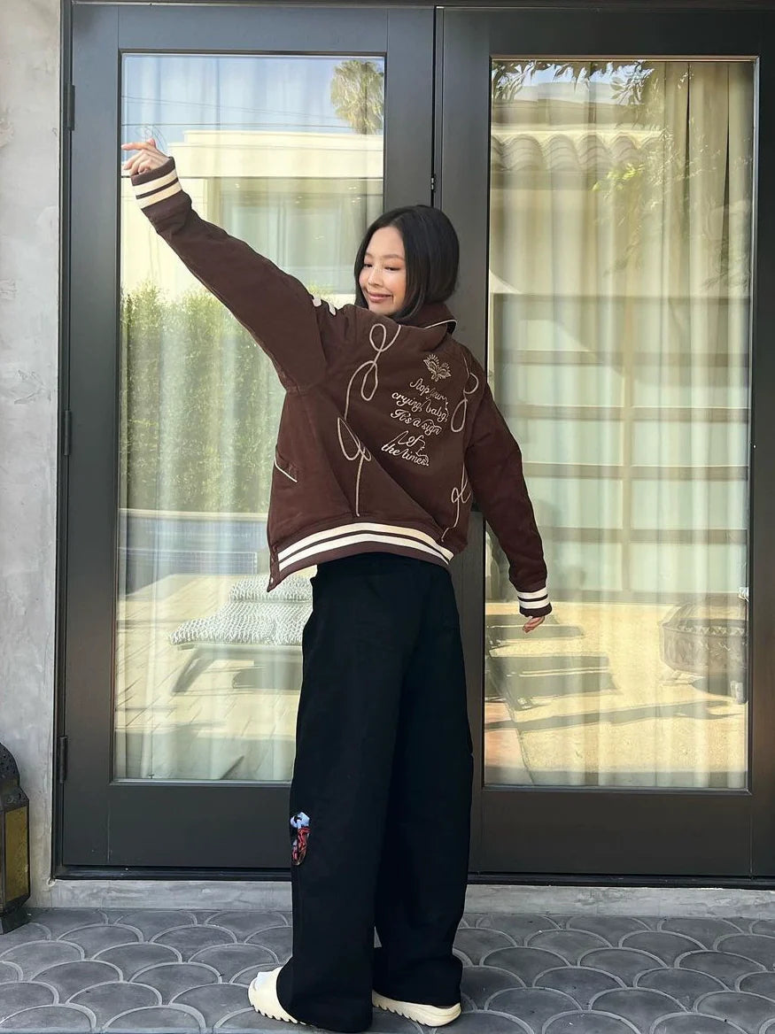 Jennie Retro College Jacket