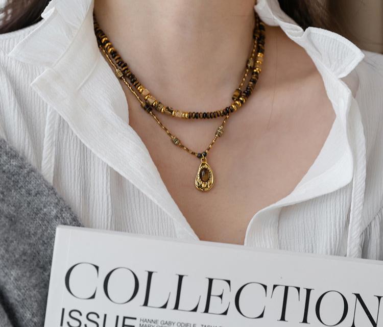 Magaly Tiger Eye Retro Necklace