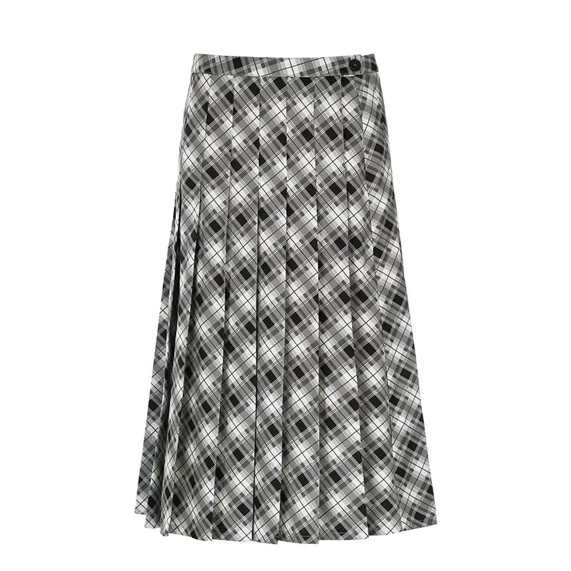 Ivie Pleated Midi Skirt