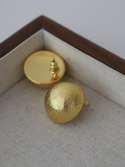 Ava Textured Gold Stud Earrings