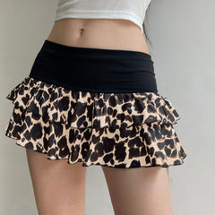 Bella Leopard Mini Skirt