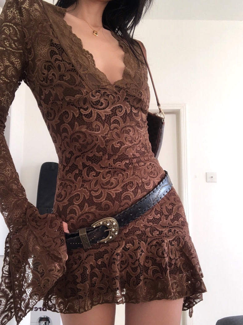 Alba Long Sleeve Lace Dress