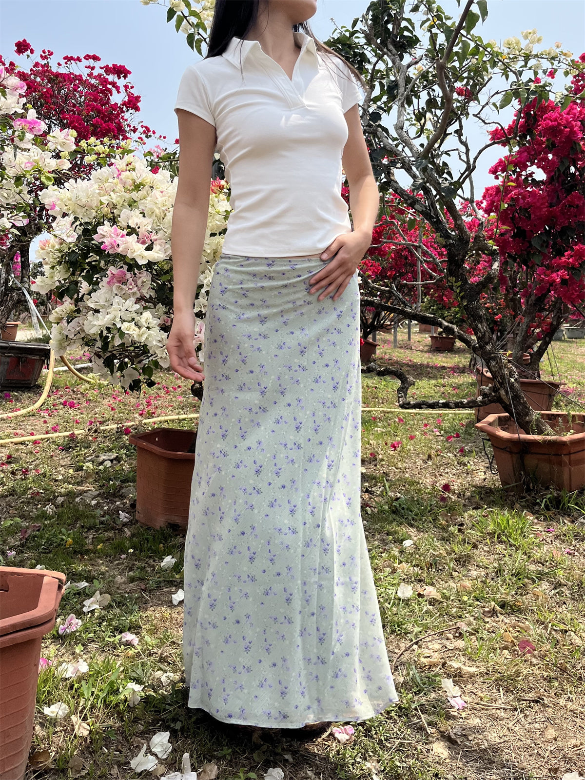 Sapphira Floral Maxi Skirt