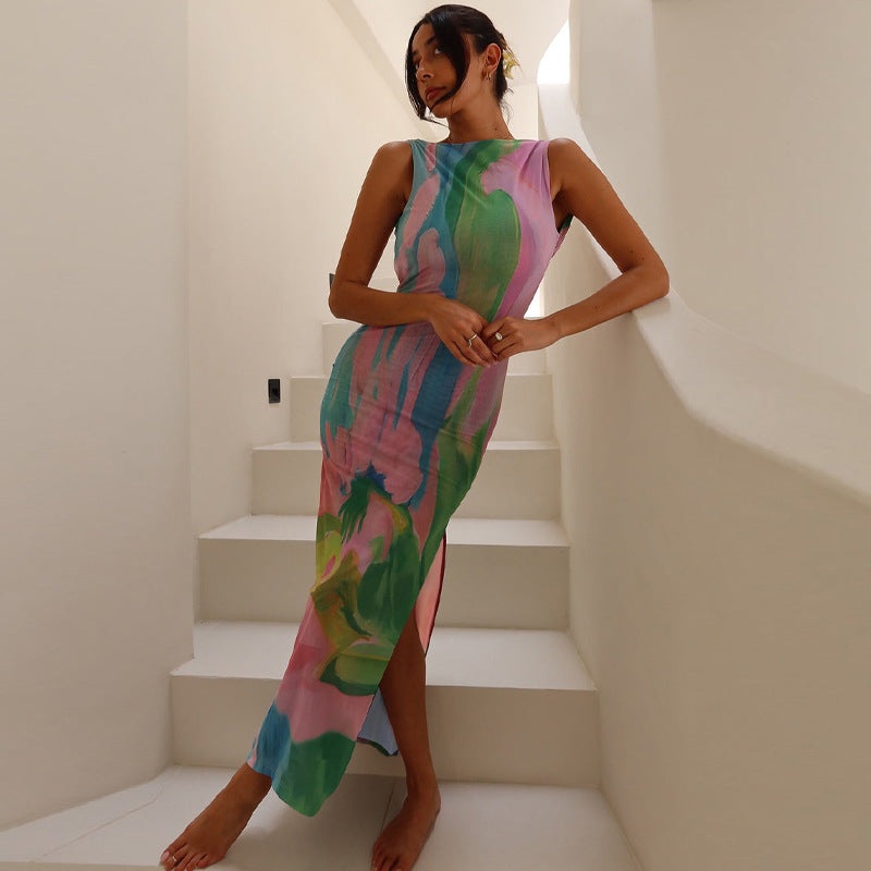 Metztli Printed Maxi Dress