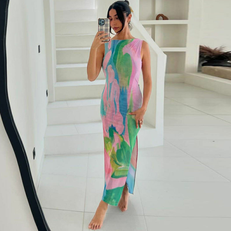 Metztli Printed Maxi Dress