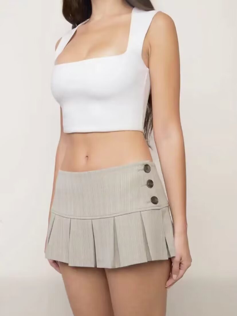 Aaira Pleated Mini Skirt