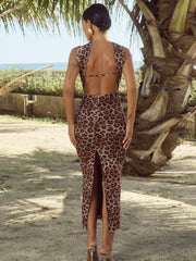 Diala Leopard Maxi Dress