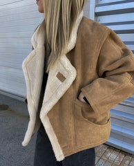 Jagger Oversize Coat in Light Brown