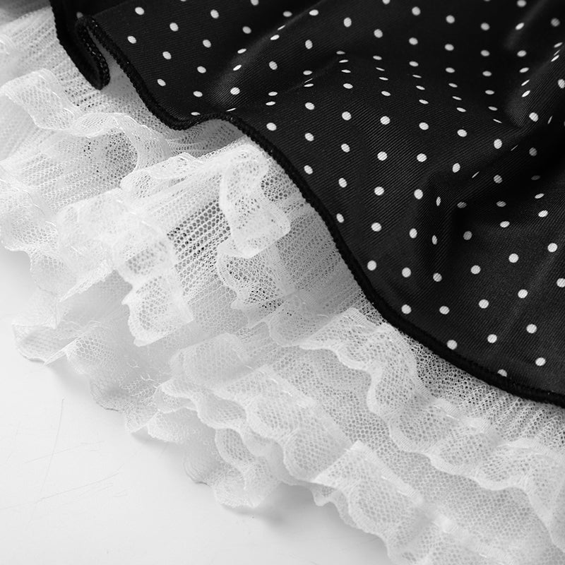 Jada Polka-Dot Top & Skirt Set