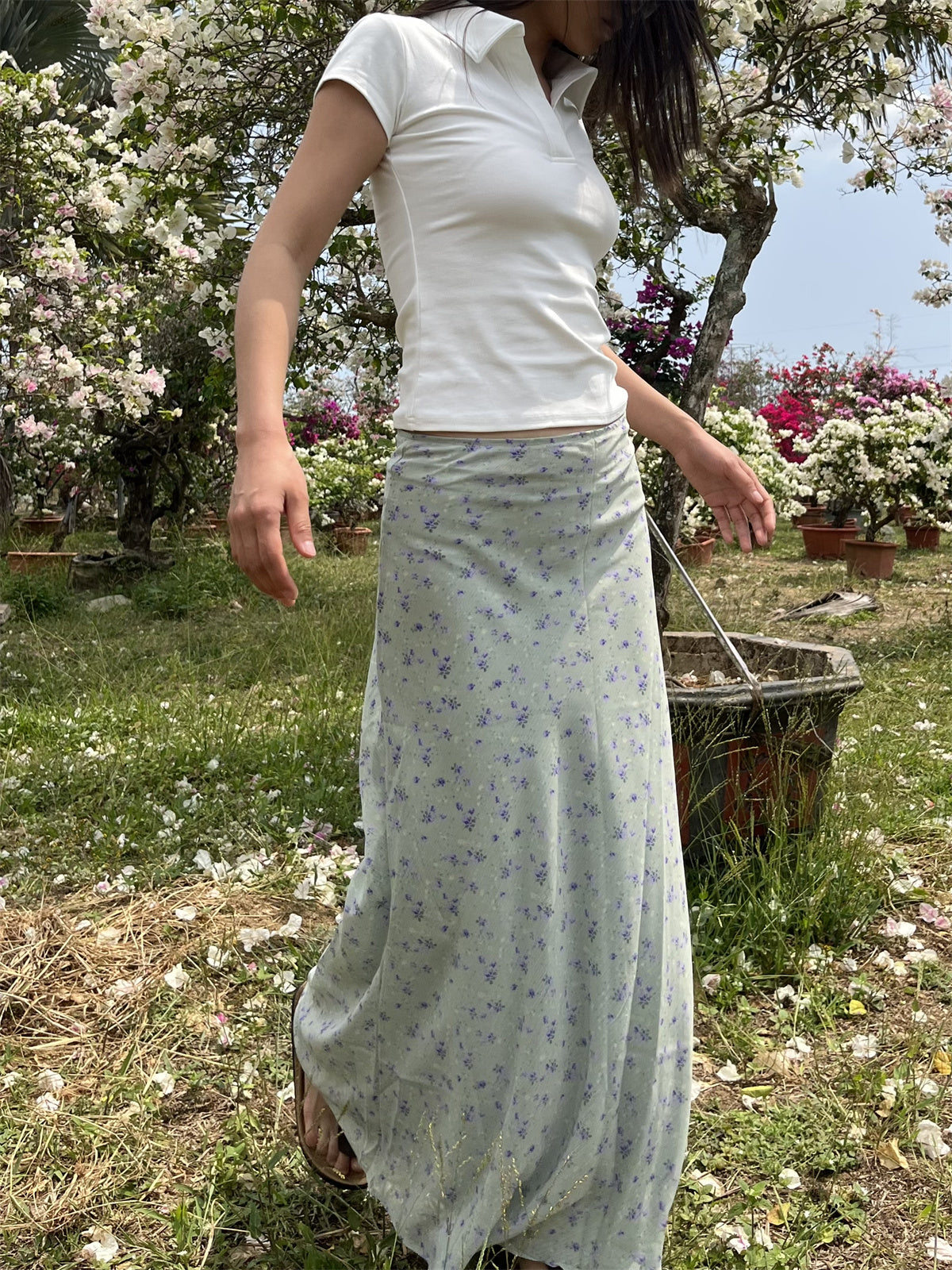 Sapphira Floral Maxi Skirt