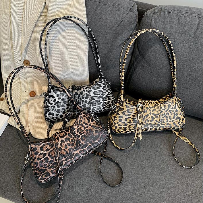 Mayar Leopard Print Shoulder Bag