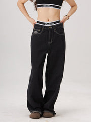 Perla Low-Rise Baggy Jeans