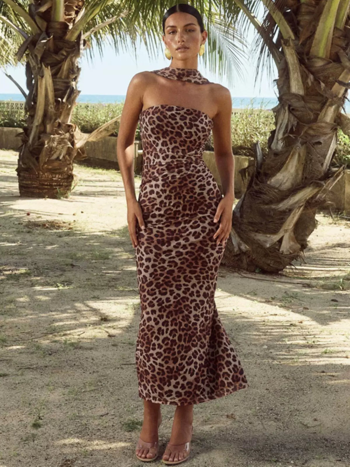 Diala Leopard Maxi Dress