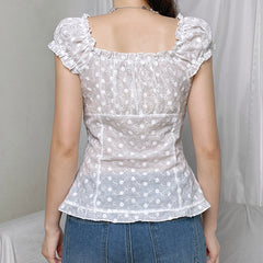 Naila Short Sleeve Lace Top