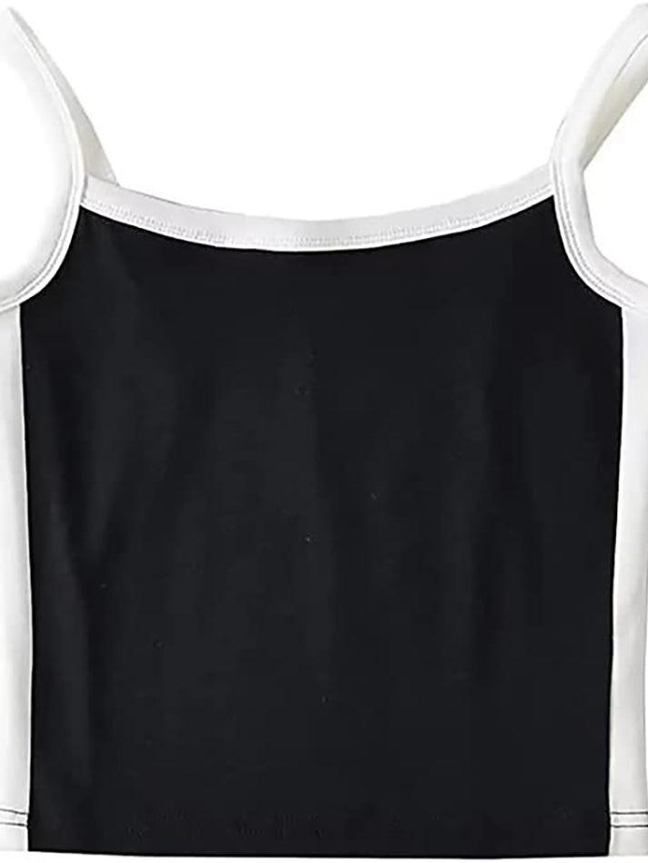 Contrast Trim Vintage Crop Cami Top - HouseofHalley