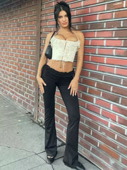 Lea Low Waist Flare Pants