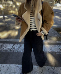 Jagger Oversize Coat in Light Brown