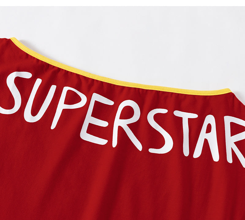 Superstar Letter Print Top