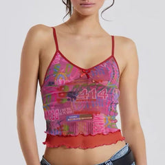 Yeva Mesh Crop Top