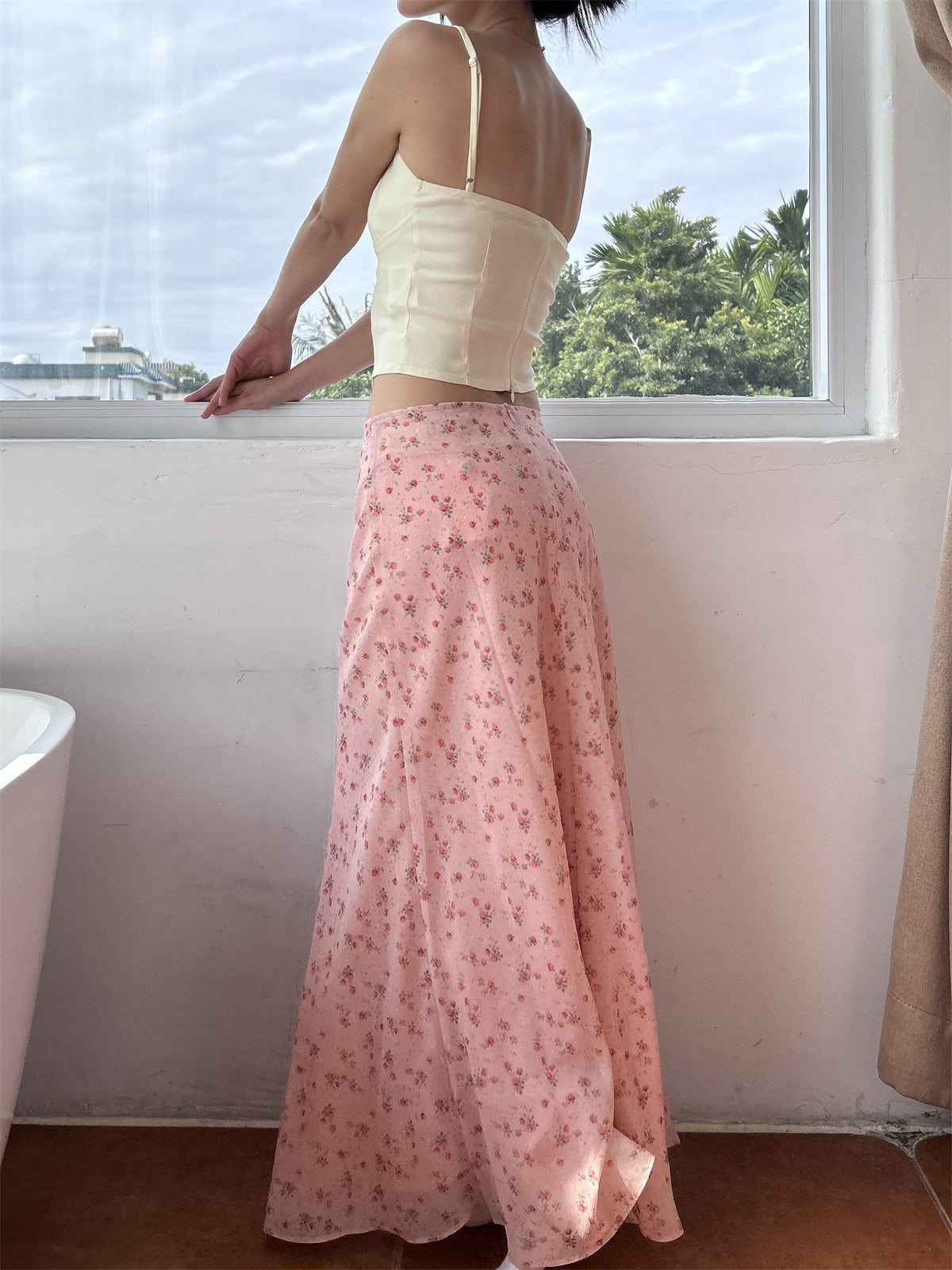 Sapphira Floral Maxi Skirt