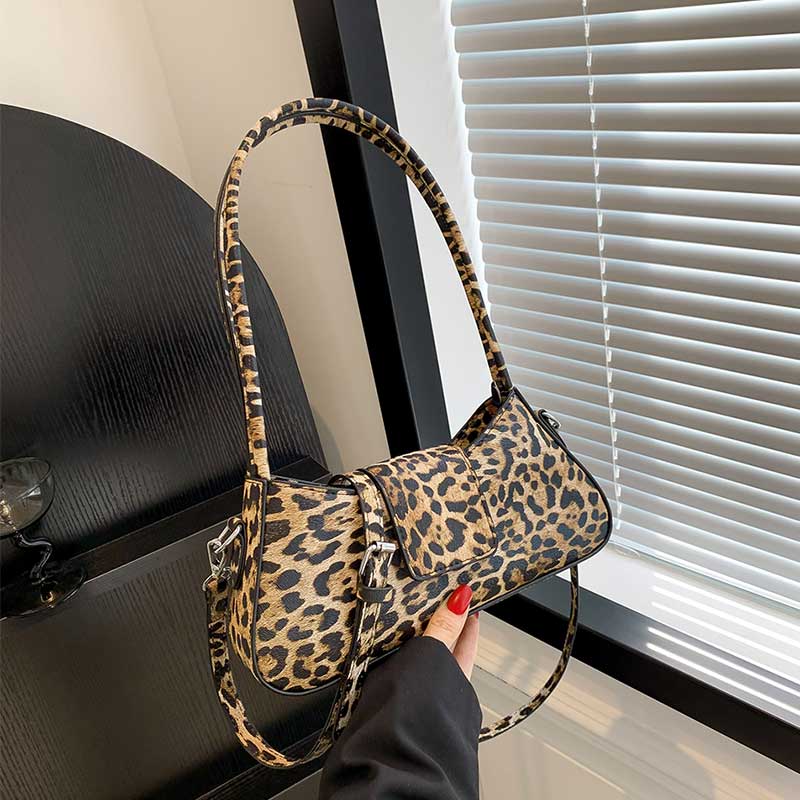 Mayar Leopard Print Shoulder Bag