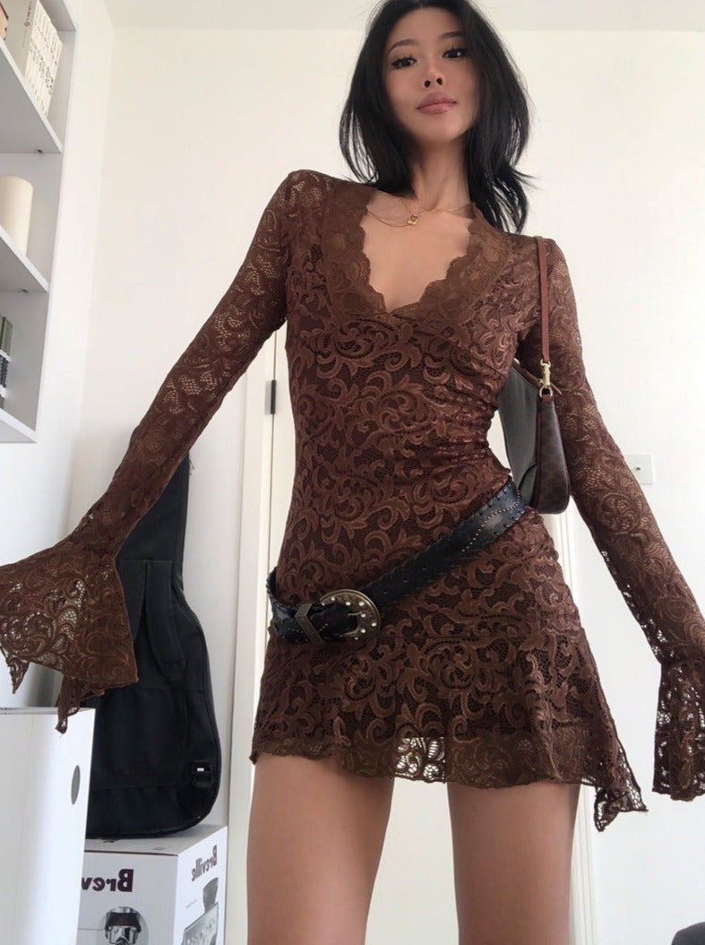 Alba Long Sleeve Lace Dress