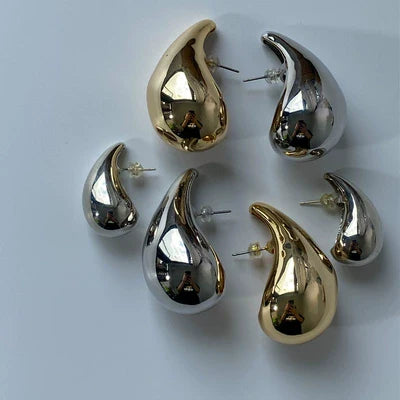 Sarina Waterdrop Silver Earrings