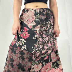 Farah Mesh Floral Midi Skirt