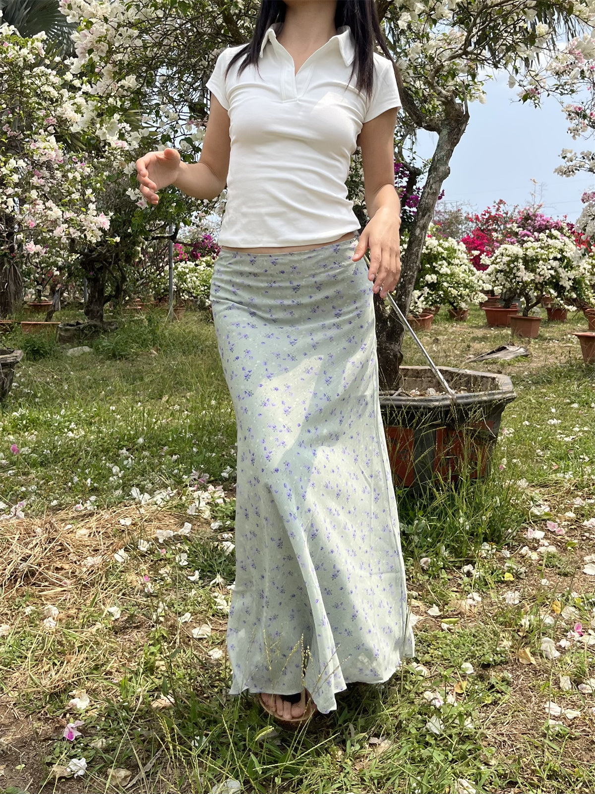 Sapphira Floral Maxi Skirt