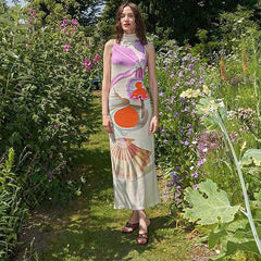 Promyse Printed Maxi Dress